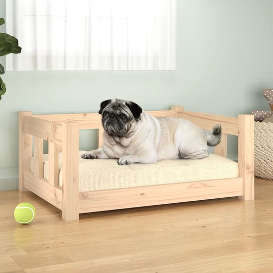 Dog Bed | Natural | Solid Pine Wood | Medium | Durable | Dog Bed