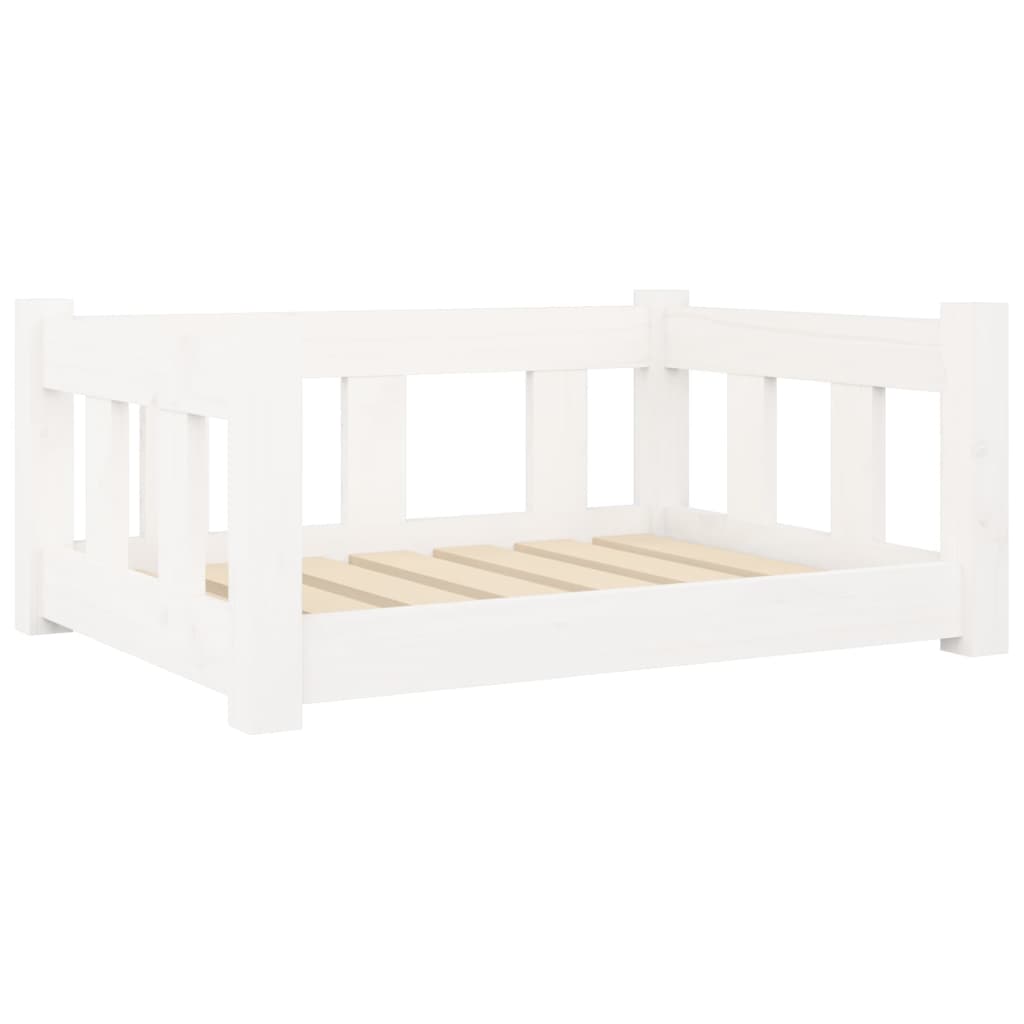 Dog Bed | White | Solid pine wood | Medium | Durable | Dog Bed