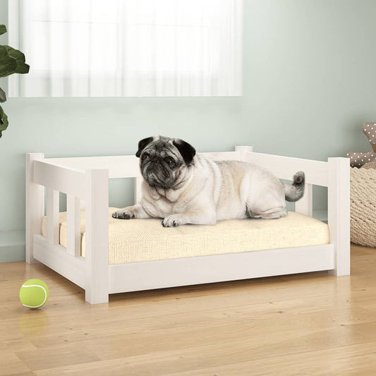 Dog Bed | White | Solid pine wood | Medium | Durable | Dog Bed