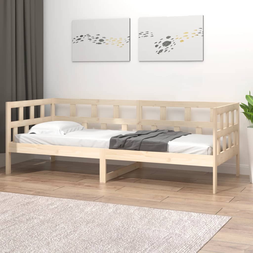 Day Bed | Natural Pine | Solid Pine Wood | 90x200 cm