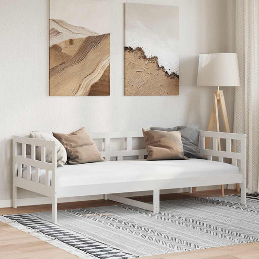 Day Bed | White | Solid pine wood | 90x200 cm