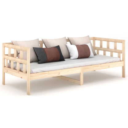 Day Bed | Natural wood | Solid pine wood | Single | Convertible