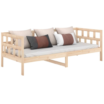 Day Bed | Natural wood | Solid pine wood | Single | Convertible