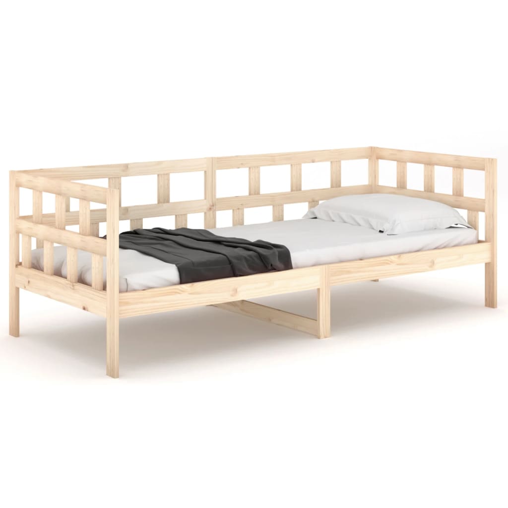 Day Bed | Natural wood | Solid pine wood | Single | Convertible