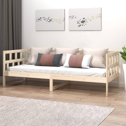 Day Bed | Natural wood | Solid pine wood | Single | Convertible