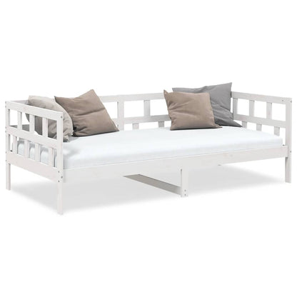 Day Bed | White | Solid Pine Wood | Single