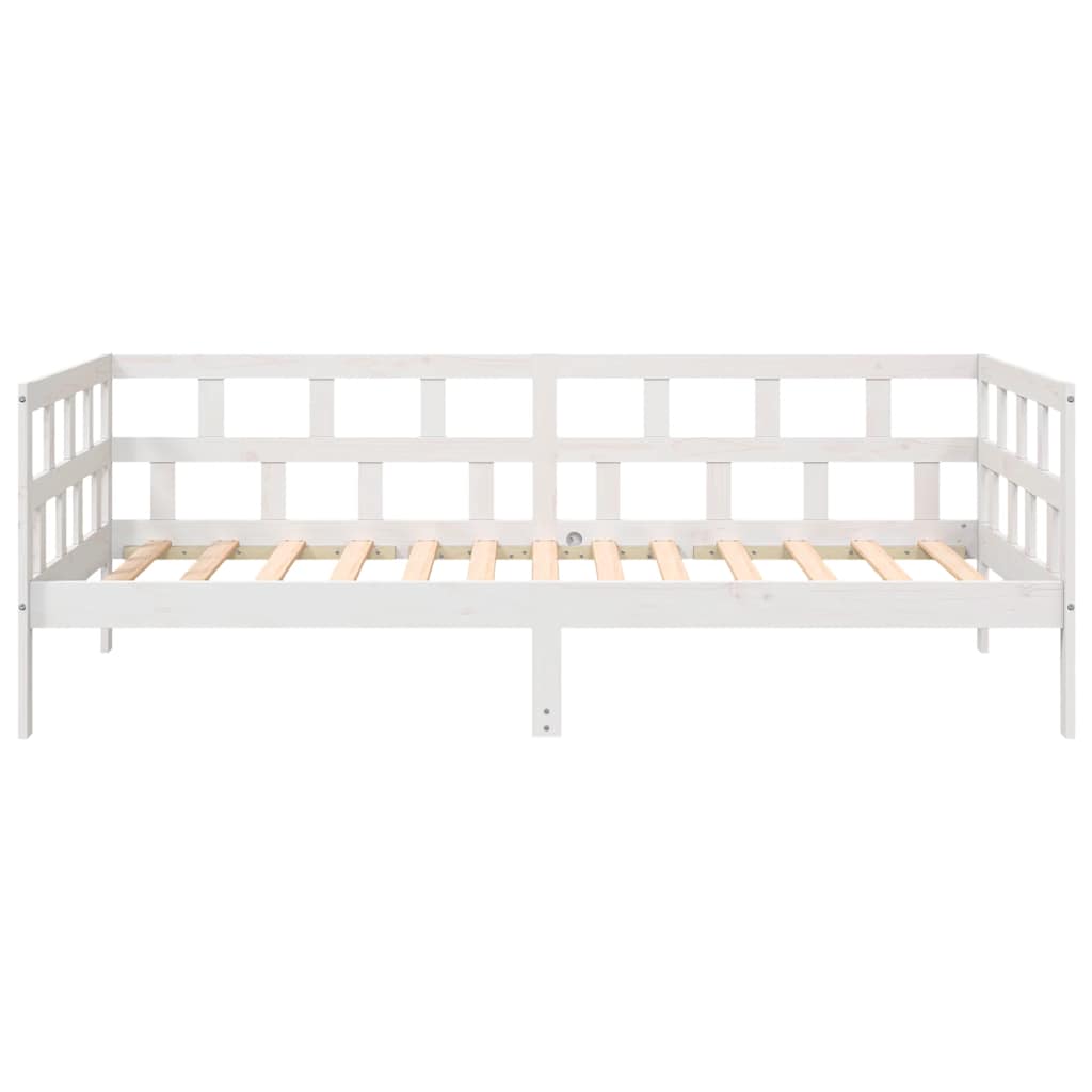 Day Bed | White | Solid Pine Wood | Single