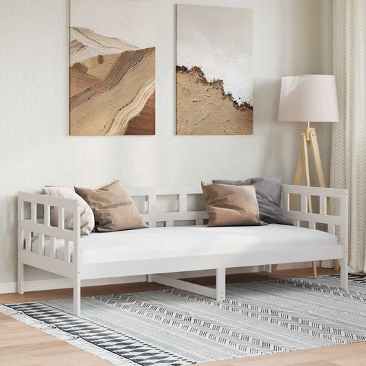 Day Bed | White | Solid Pine Wood | Single