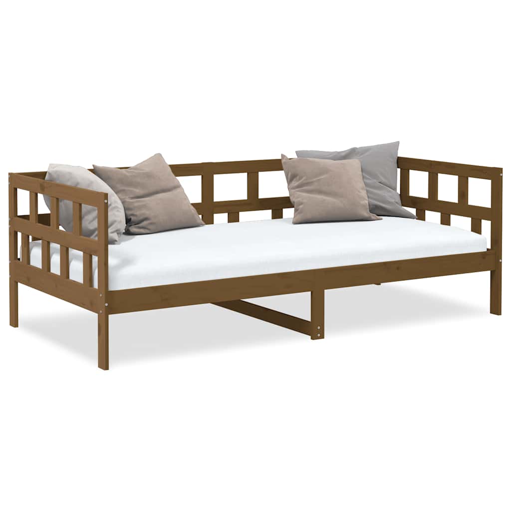 Day Bed | Honey brown | Solid pine wood | Standard |  Convertible