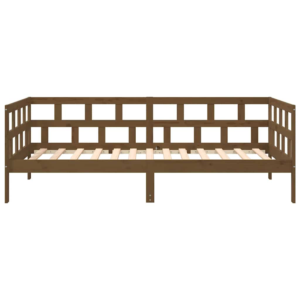 Day Bed | Honey brown | Solid pine wood | Standard |  Convertible