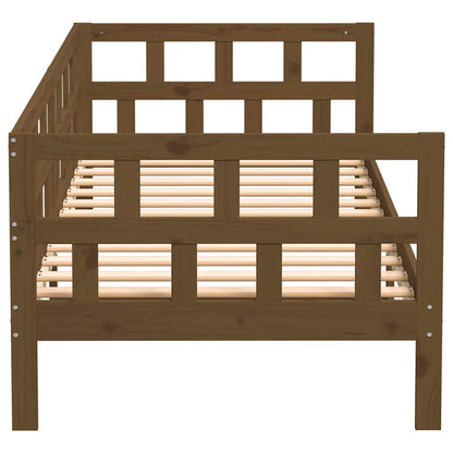Day Bed | Honey brown | Solid pine wood | Standard |  Convertible