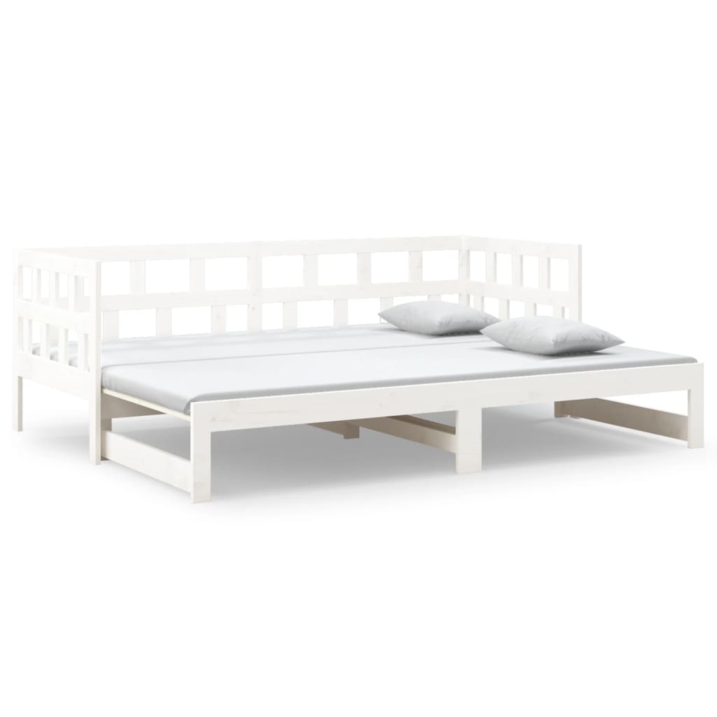 Day Bed | White | Solid pine wood | 2x