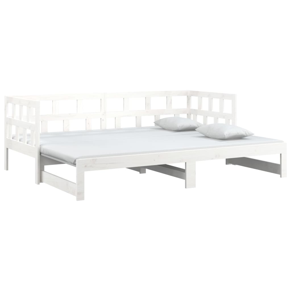 Day Bed | White | Solid pine wood | 2x