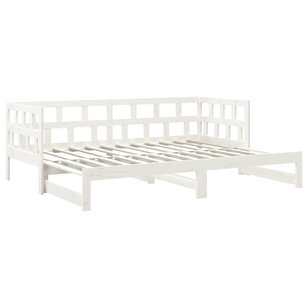 Day Bed | White | Solid pine wood | 2x
