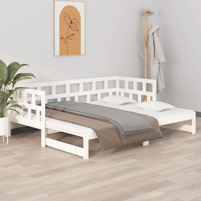 Day Bed | White | Solid pine wood | 2x