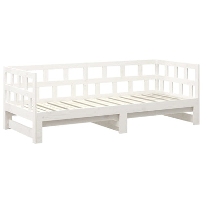 Pull-out Day Bed without Mattress White 2x(80x200) cm