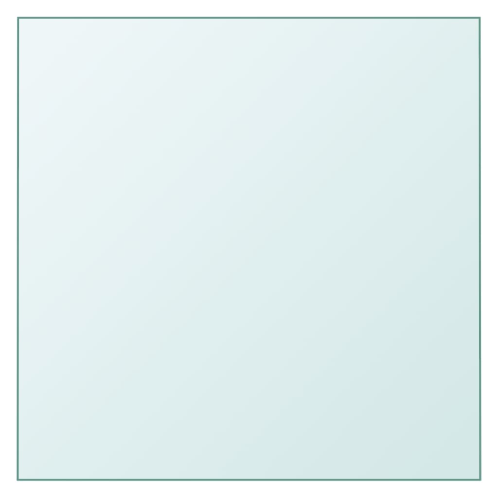 Table Top Transparent 30x30 cm Tempered Glass