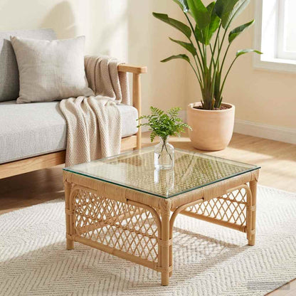 Table Top Transparent 50x50 cm Tempered Glass