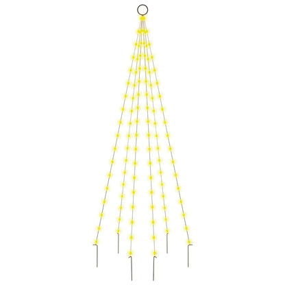 Christmas Tree on Flagpole Warm White 108 LEDs 180 cm