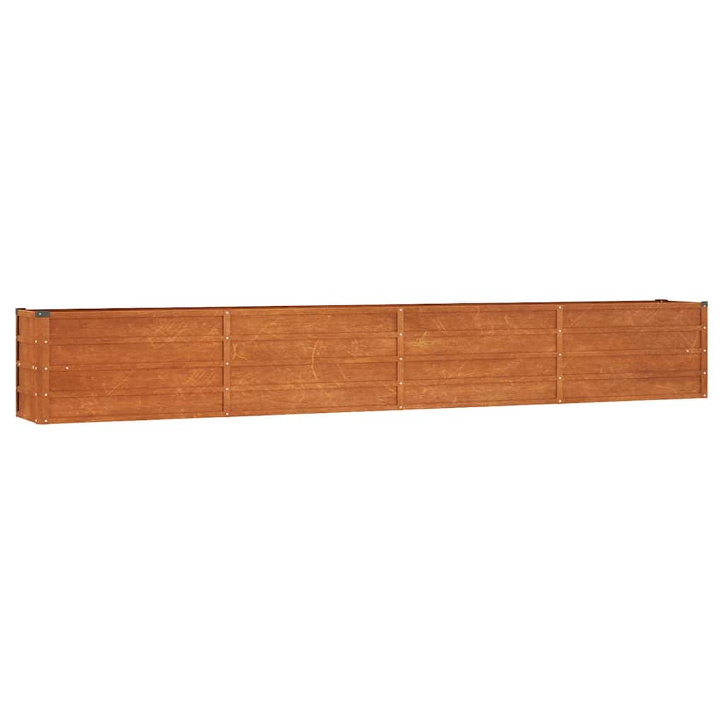 Garden Raised Bed | Rusty | Corten steel | 320 x 40 x 45 cm | Durable