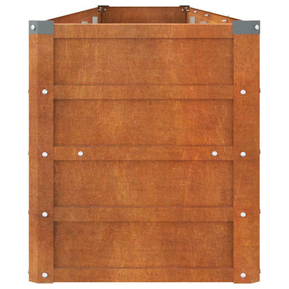 Garden Raised Bed | Rusty | Corten steel | 320 x 40 x 45 cm | Durable
