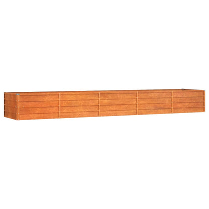 Garden Raised Bed | Rusty | Corten steel | 400 x 80 x 45 cm large