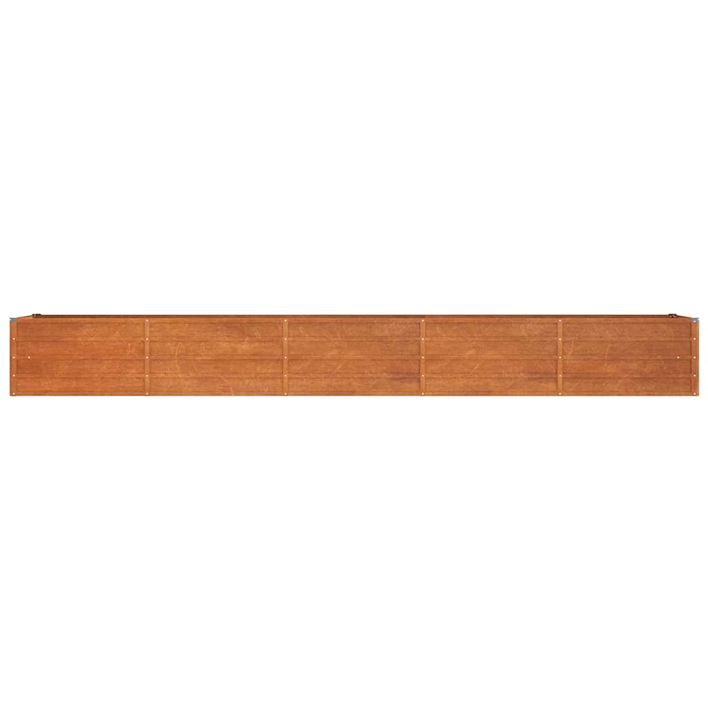 Garden Raised Bed | Rusty | Corten steel | 400 x 80 x 45 cm large