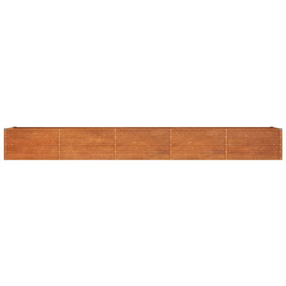 Garden Raised Bed | Rusty | Corten steel | 400 x 80 x 45 cm large