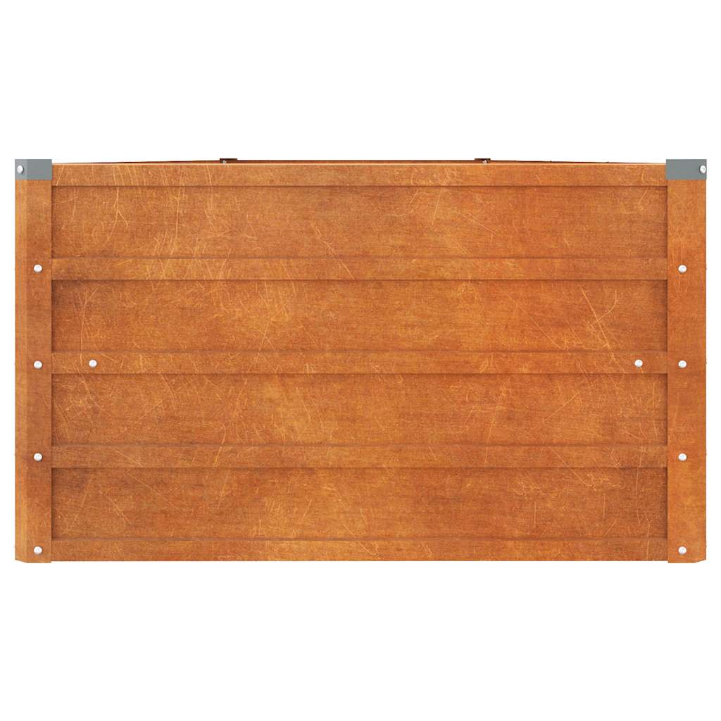 Garden Raised Bed | Rusty | Corten steel | 400 x 80 x 45 cm large