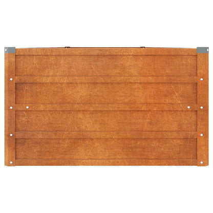Garden Raised Bed | Rusty | Corten steel | 400 x 80 x 45 cm large