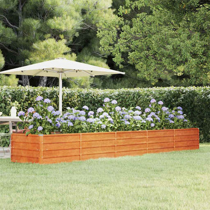 Garden Raised Bed | Rusty | Corten steel | 400 x 80 x 45 cm large