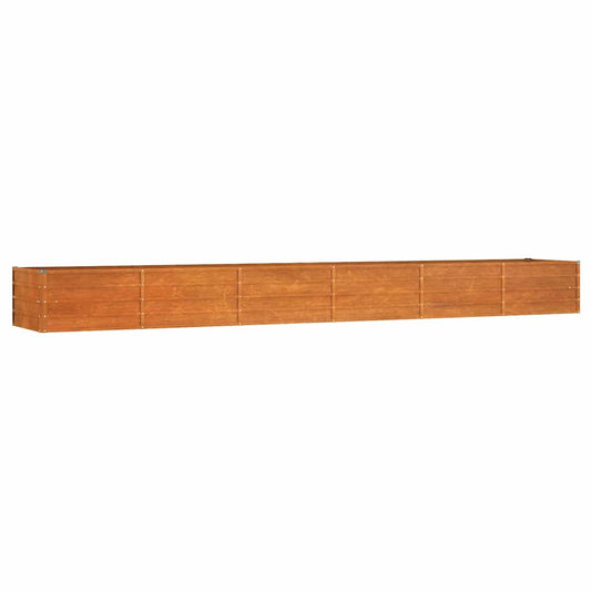 Garden Raised Bed Rusty 480x80x45 cm Corten Steel