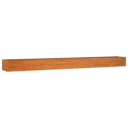 Garden Raised Bed Rusty 600x80x45 cm Corten Steel