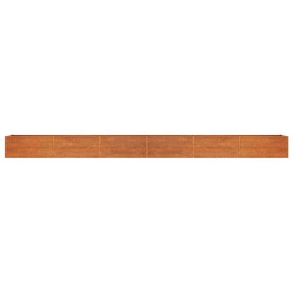 Garden Raised Bed Rusty 600x80x45 cm Corten Steel