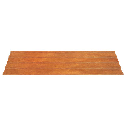 Roof Panels 12 pcs Rusty 60x44 cm Corten Steel