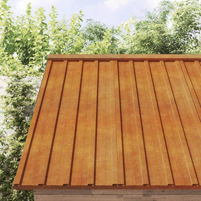 Roof Panels 12 pcs Rusty 60x44 cm Corten Steel