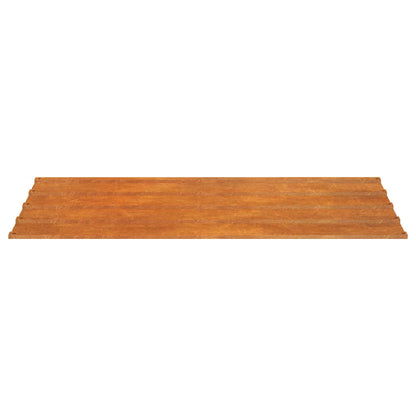 Roof Panels 12 pcs Rusty 80x44 cm Corten Steel