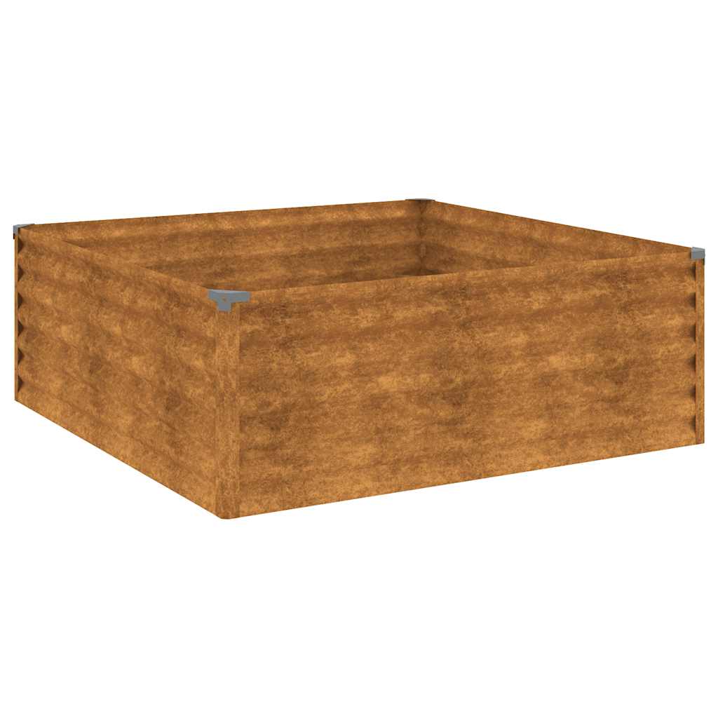 Garden Raised Bed 100x100x36 cm Corten Steel