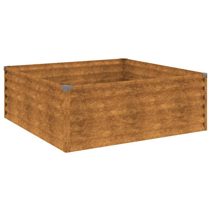 Garden Raised Bed 100x100x36 cm Corten Steel