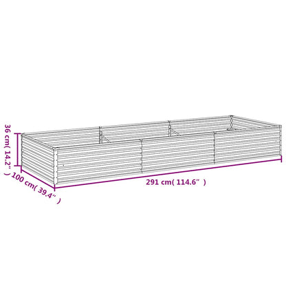 Garden Raised Bed 291 x 100 x 36 cm