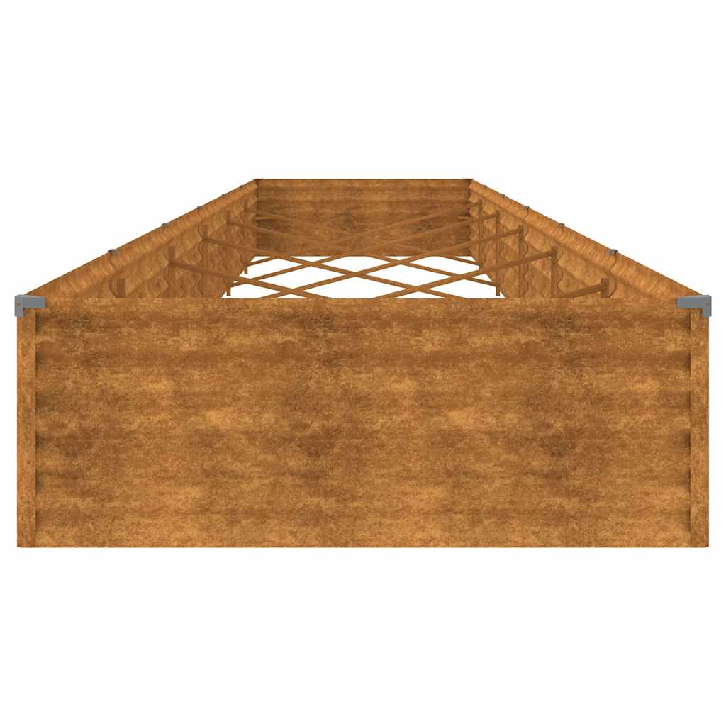 Garden Raised Bed 579x100x36 cm Corten Steel