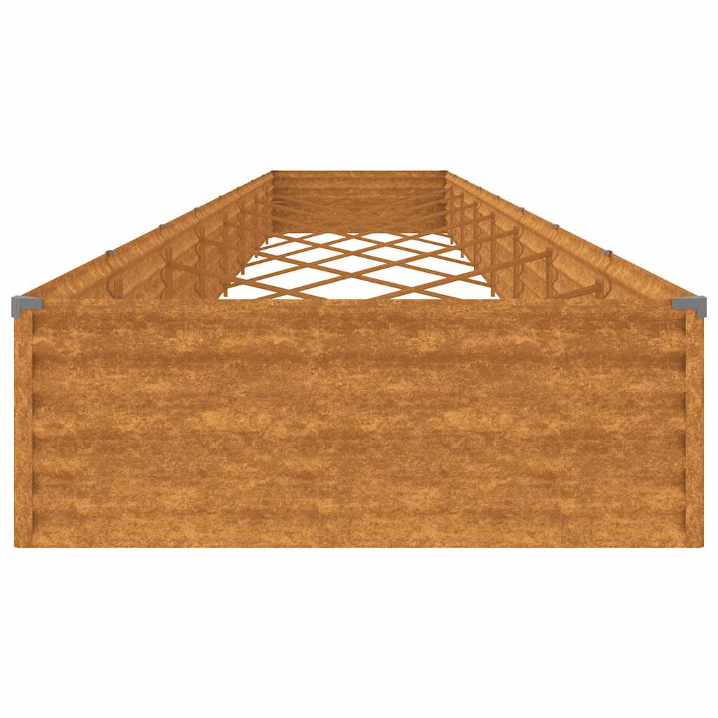 Garden Raised Bed 770x100x36 cm Corten Steel