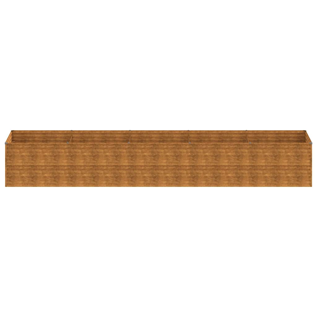 Garden Raised Bed 479x100x69 cm Corten Steel
