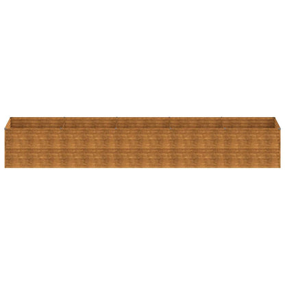 Garden Raised Bed 479x100x69 cm Corten Steel