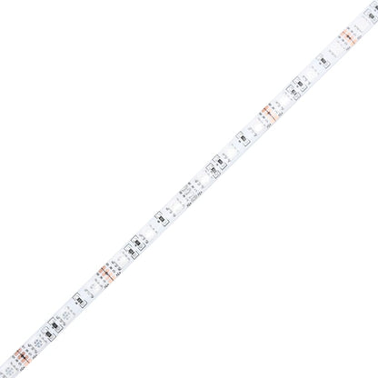 LED Bed Frame without Mattress White Single Solid Wood