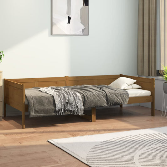 Day Bed | Honey brown | Solid pine wood | Single
