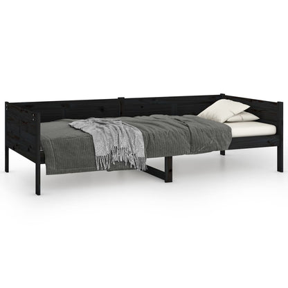 Day Bed | Black | Solid Pine Wood | Single