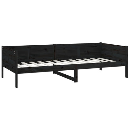Day Bed | Black | Solid Pine Wood | Single