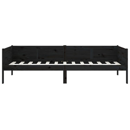 Day Bed | Black | Solid Pine Wood | Single