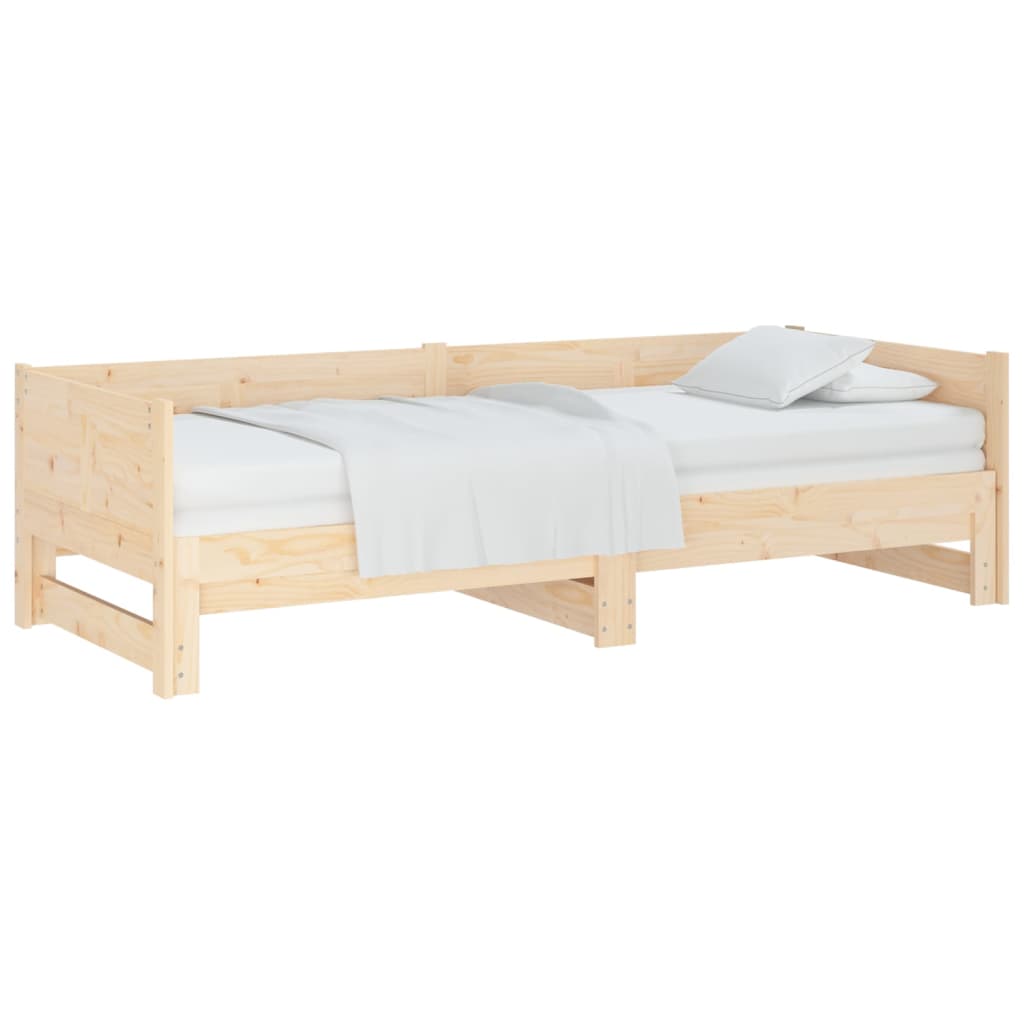 Pull-out Day Bed | Natural Pine | Solid Pine Wood | Standard